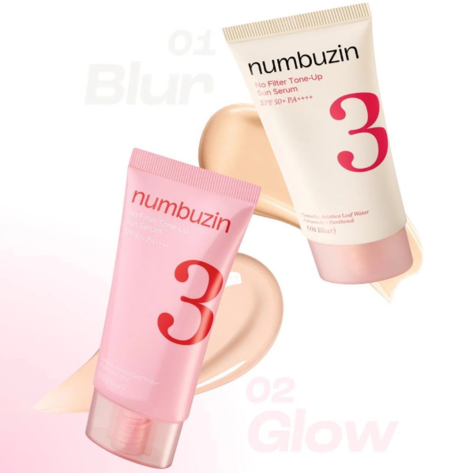 NUMBUZIN N3 NO FILTER TONE-UP SUN SERUM SPF50+ PA++++ (02 GLOW ) 50 ML