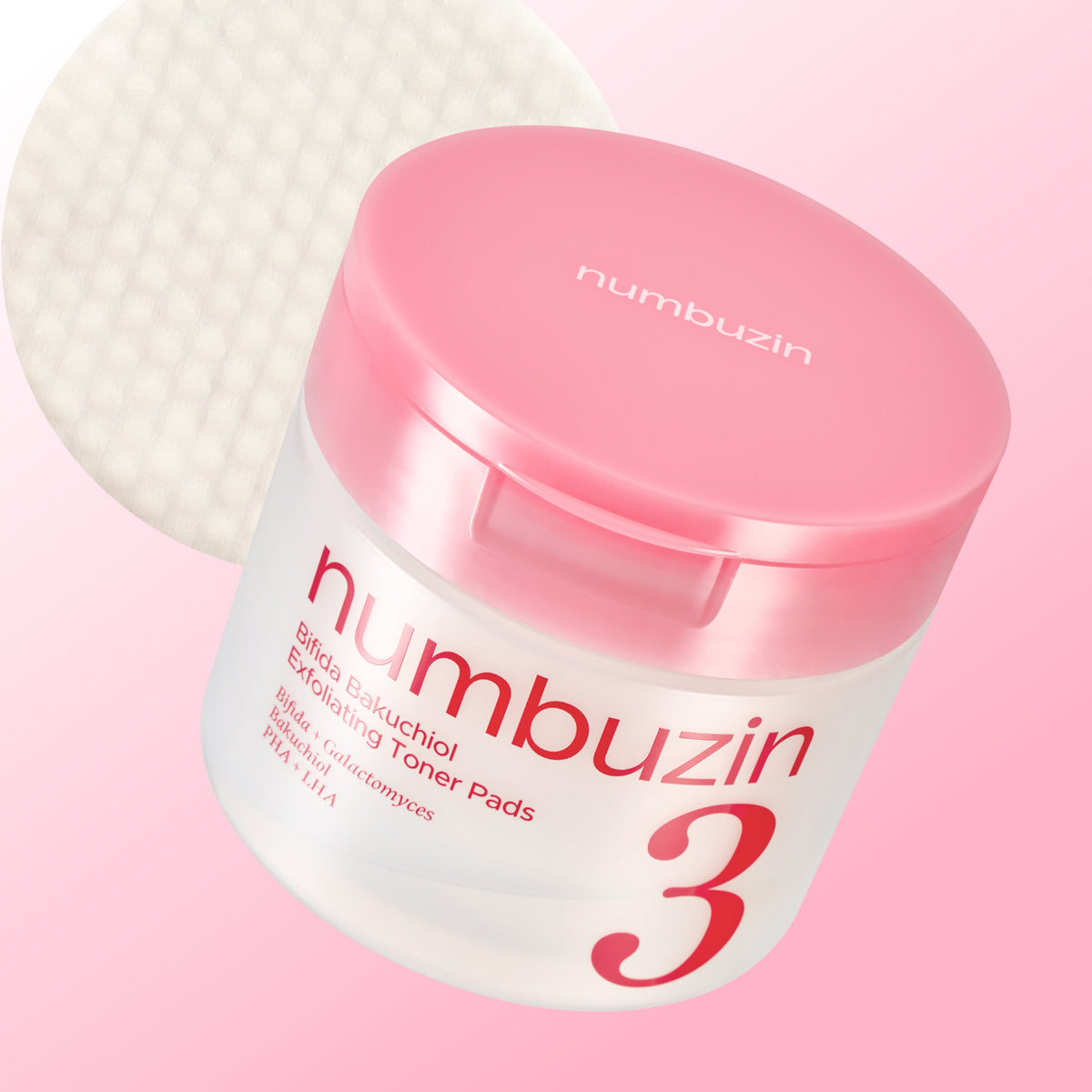 NUMBUZIN N°3  BIFIDA BAKUCHIOL EXFOLIATING TONER PADS 190 ML